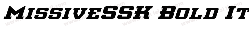 MissiveSSK Bold Ital字体转换